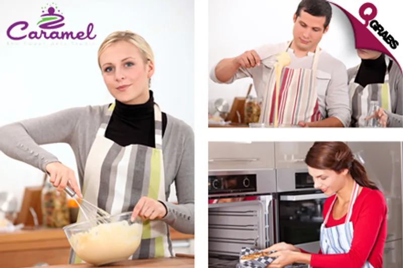 For QR150 Learn to Bake Divine Red Velvet & Carrot Cakes OR Vanilla & Chocolate Cakes at Caramel Studio! (QR300 Value)